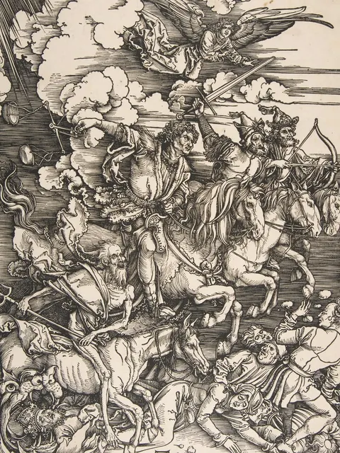 Four Horsemen of the Apocalypse by Albrecht Dürer, c. 1497–1498