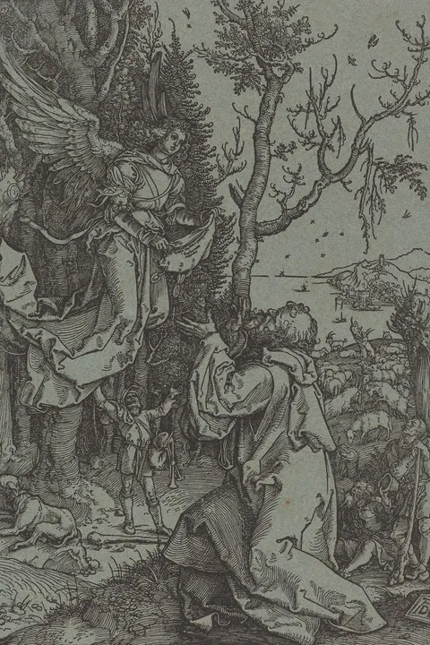 Joachim and the Angel by Albrecht Dürer, c. 1504