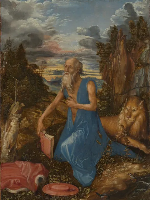 St. Jerome in the Wilderness by Albrecht Dürer, c. 1496