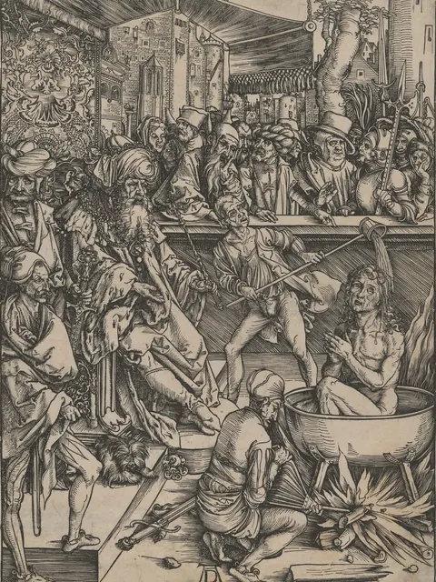 The Martyrdom of Saint John by Albrecht Dürer, probably c. 1496–1498