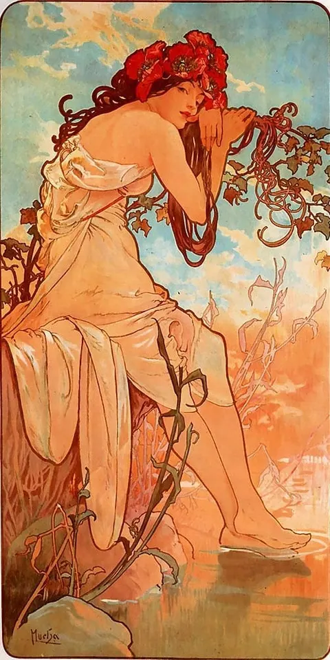 Summer, from The Seasons by Alphonse Mucha, 1896