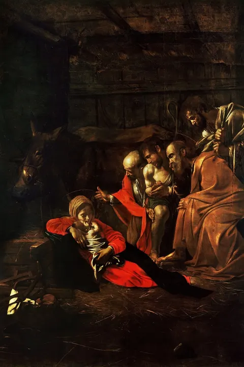 Adoration of the Shepherds by Caravaggio, 1609