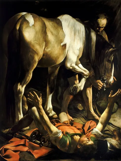 Conversion on the Way to Damascus by Caravaggio, 1600–1601