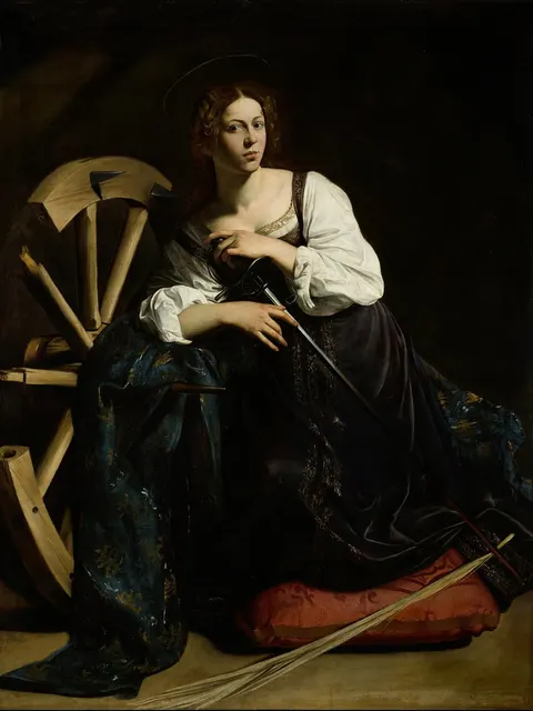 Saint Catherine of Alexandria by Caravaggio, 1598