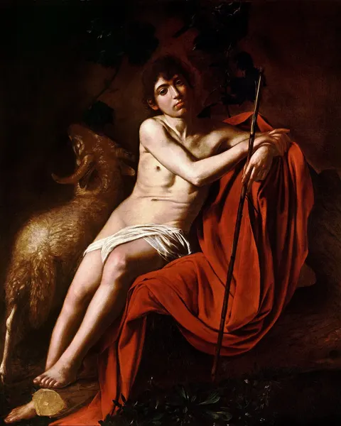 Saint John the Baptist by Caravaggio, 1610