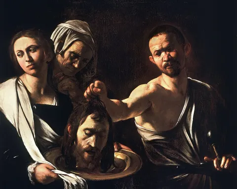 Salome with the Head of John the Baptist by Caravaggio, 1607