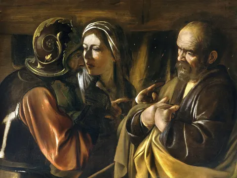 The Denial of Saint Peter by Caravaggio, 1610