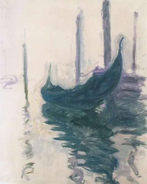 Gondola in Venice by Claude Monet, 1908