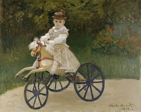 Jean Monet on His Hobby Horse by Claude Monet, 1872