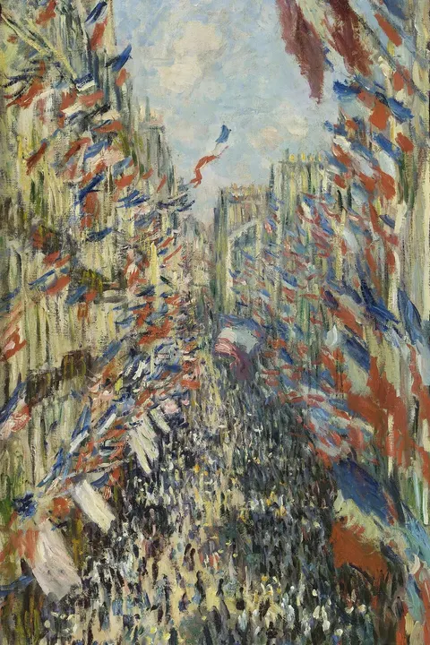 La Rue Montorgueil by Claude Monet, 1878