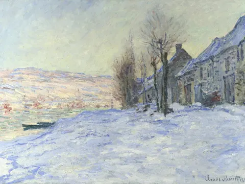 Lavacourt under Snow by Claude Monet, 1881