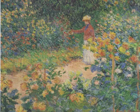 Monet's Garden at Giverny by Claude Monet, 1895
