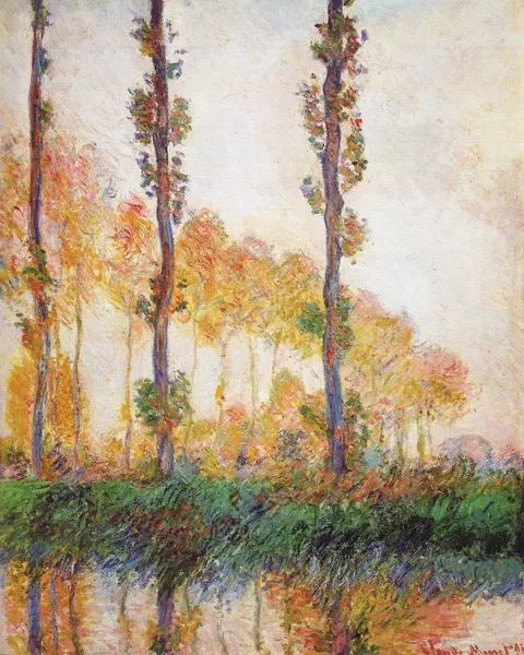 Poplars (Autumn) by Claude Monet, 1891