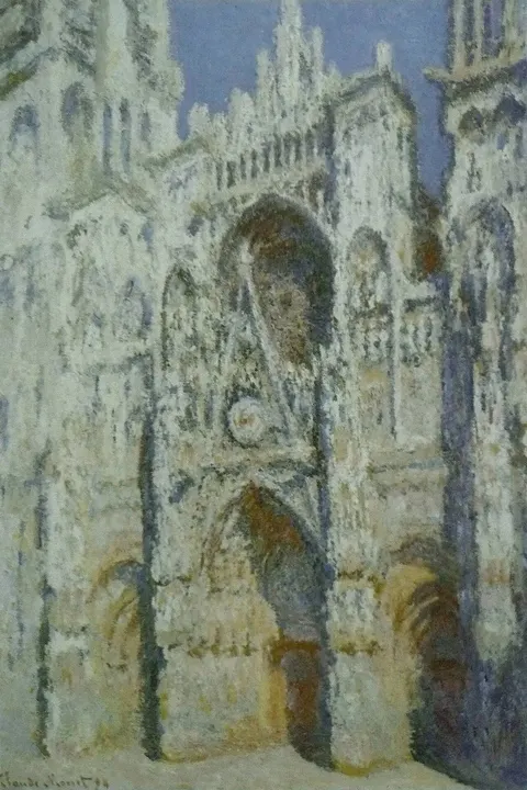 Rouen Cathedral, Full Sunlight (Harmony in Blue and Gold) by Claude Monet, 1893
