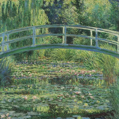 Water Lilies and Japanese Bridge by Claude Monet, 1899