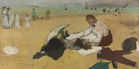 Beach Scene by Edgar Degas, c. 1869–1870