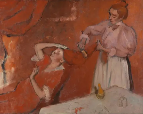 Combing the Hair by Edgar Degas, c. 1896