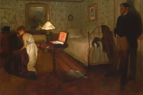 Interior by Edgar Degas, 1868–1869