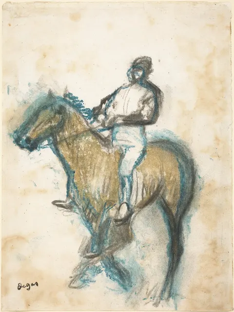 Jockey by Edgar Degas, c. 1898