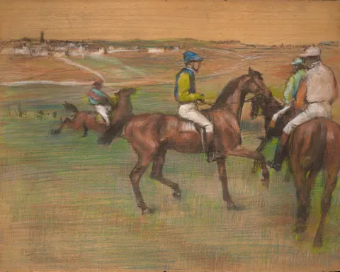 Race Horses by Edgar Degas, c. 1885–1888