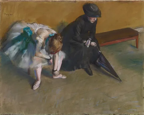 Waiting by Edgar Degas, 1882