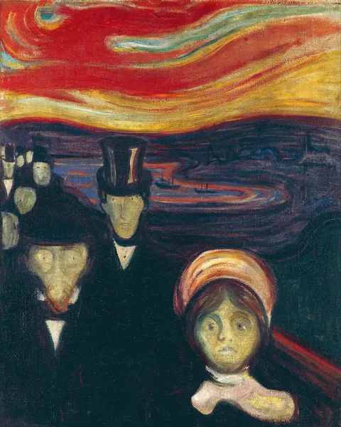 Anxiety by Edvard Munch, 1894