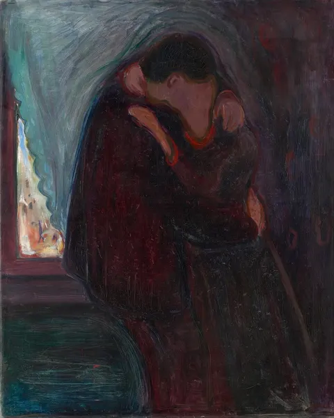 The Kiss by Edvard Munch, 1897