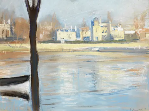 The Seine at Saint-Cloud by Edvard Munch, 1890