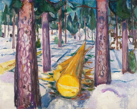 The Yellow Log by Edvard Munch, 1912