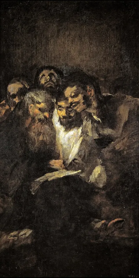 Men Reading by Francisco Goya, 1820–1823
