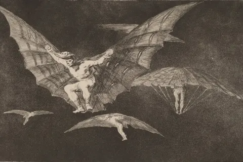 Modo de volar (A Way of Flying) by Francisco Goya, in or after 1816