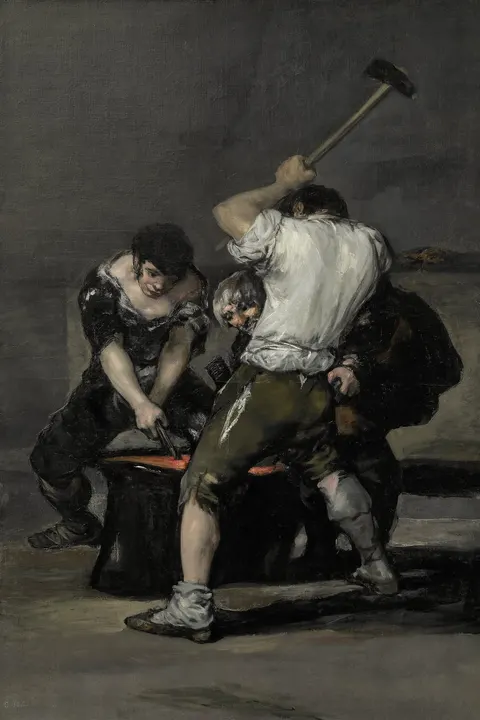 The Forge by Francisco Goya, 1819