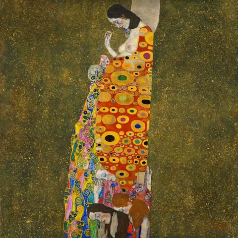Hope II by Gustav Klimt, 1907–1908