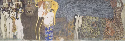 The Hostile Powers, the Titan Typhoeus, the Three Gorgons by Gustav Klimt, 1902