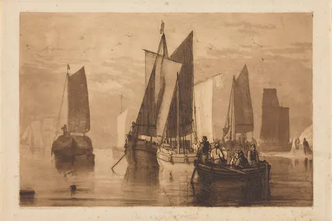 Calm by J. M. W. Turner, published 1812