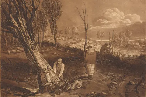 Hedging and Ditching by J. M. W. Turner, published 1812