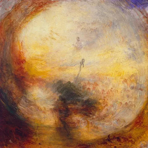 Light and Colour (Goethe's Theory) – The Morning after the Deluge – Moses Writing the Book of Genesis by J. M. W. Turner, 1843