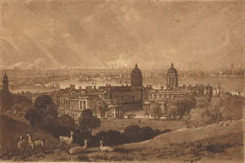 London from Greenwich by J. M. W. Turner, published 1811