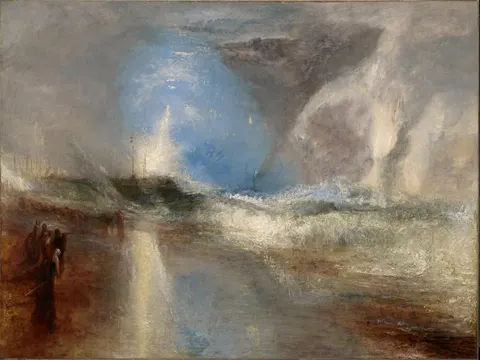 Rockets and Blue Lights (Close at Hand) to Warn Steamboats of Shoal by J. M. W. Turner, 1840