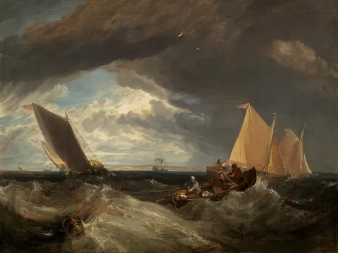 The Junction of the Thames and the Medway by J. M. W. Turner, 1807