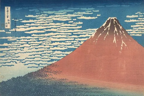 Fine Wind, Clear Morning (Red Fuji) by Katsushika Hokusai, c. 1830–1832