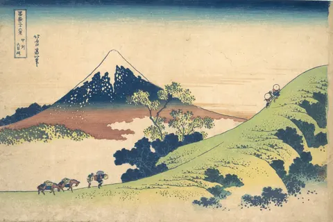 The Inume Pass in Kai Province by Katsushika Hokusai, c. 1831–1832