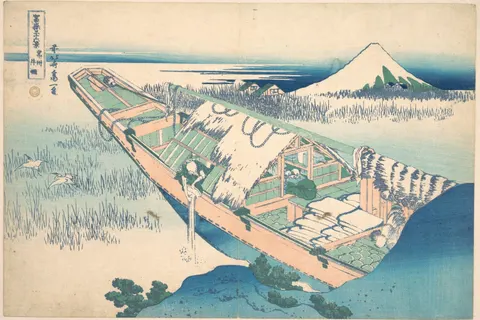 Ushibori in Hitachi Province by Katsushika Hokusai, c. 1830–1832