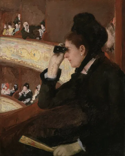 In the Loge by Mary Cassatt, 1878