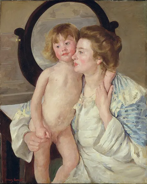 Mother and Child (The Oval Mirror) by Mary Cassatt, c. 1899