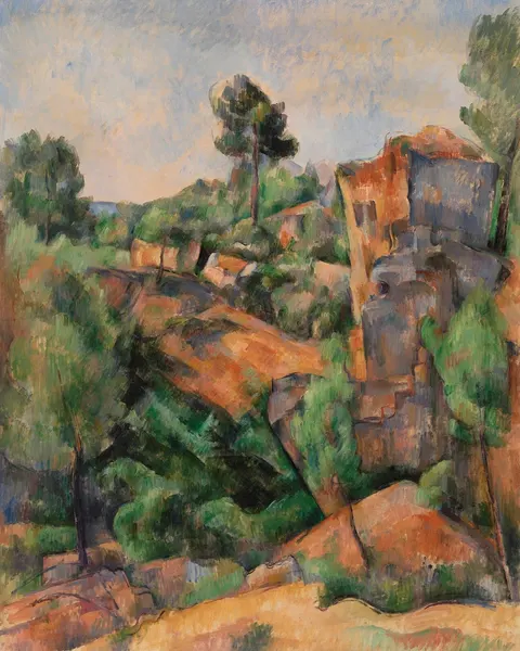 Bibémus Quarry (Carrière de Bibémus) by Paul Cézanne, c. 1895