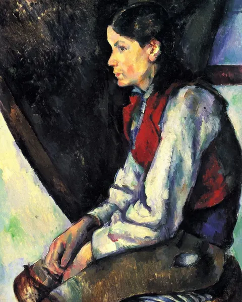 Boy in a Red Vest by Paul Cézanne, 1888–1890