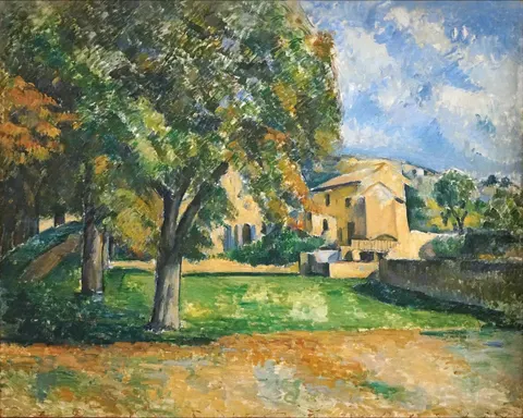 Chestnut and Jas de Bouffan farm by Paul Cézanne, 1886