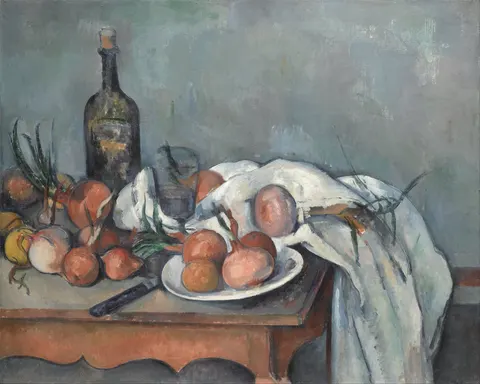 Still Life with Onions by Paul Cézanne, 1898