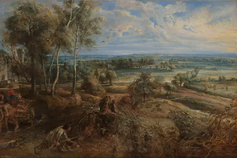A View of Het Steen in the Early Morning by Peter Paul Rubens, c. 1636